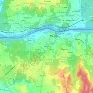 Padrões topographic map, elevation, terrain