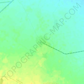 Refugio topographic map, elevation, terrain