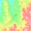 El Romeral topographic map, elevation, terrain