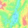 剑川县 topographic map, elevation, terrain