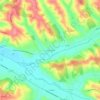 Saint-Caprais topographic map, elevation, terrain