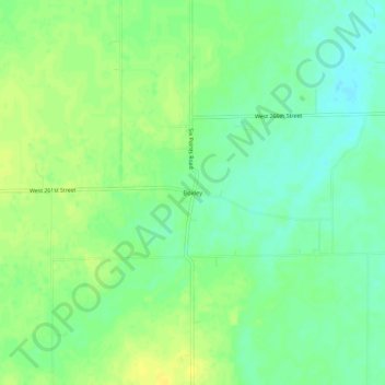 Boxley topographic map, elevation, terrain