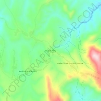 Maherikely topographic map, elevation, terrain