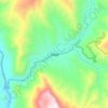 凤尾镇 topographic map, elevation, terrain