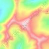 West Elk Peak topographic map, elevation, terrain