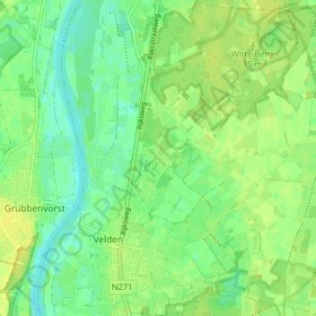 Hasselderheide topographic map, elevation, terrain