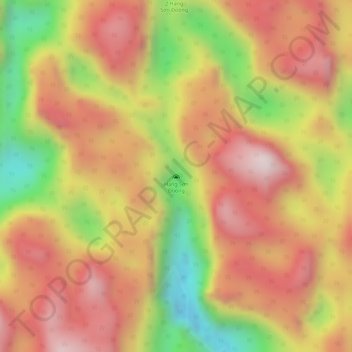 Son Doong Cave topographic map, elevation, terrain