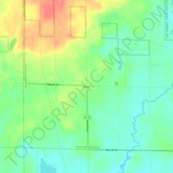 Skeels topographic map, elevation, terrain