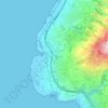 Tabarja topographic map, elevation, terrain