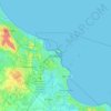 Veracruz topographic map, elevation, terrain