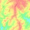 Brookton topographic map, elevation, terrain
