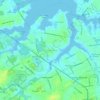 Port-au-Peck topographic map, elevation, terrain
