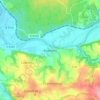Podelwitz topographic map, elevation, terrain