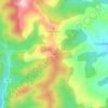 Јечмениште topographic map, elevation, terrain