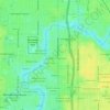 Florida Avenue Heights topographic map, elevation, terrain