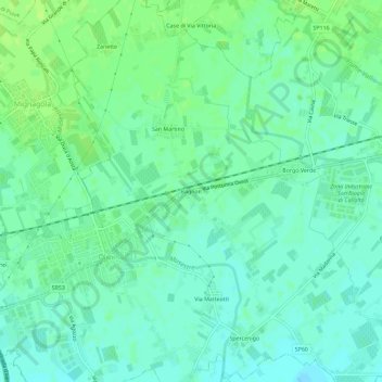 Bagnon topographic map, elevation, terrain