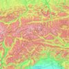 Lienz topographic map, elevation, terrain