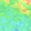 Bourgerel topographic map, elevation, terrain