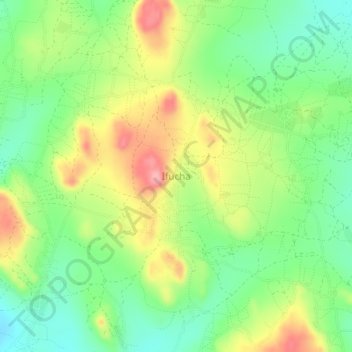 Ifucha topographic map, elevation, terrain