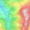 Gabbiano topographic map, elevation, terrain