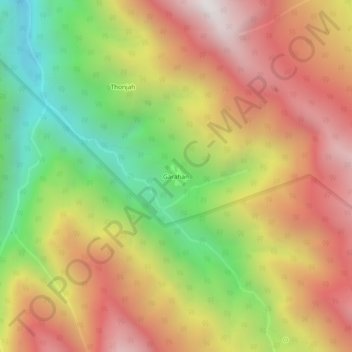 Grahan topographic map, elevation, terrain