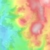 Le Malzieu-Forain topographic map, elevation, terrain