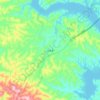 土台乡 topographic map, elevation, terrain