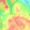 Crestwood topographic map, elevation, terrain