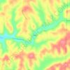 Waterloo topographic map, elevation, terrain
