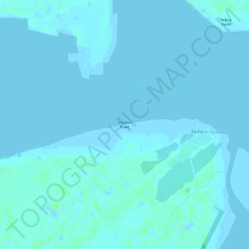 Nunam Iqua topographic map, elevation, terrain