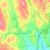 Hillcrest topographic map, elevation, terrain