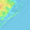 Atlantic City topographic map, elevation, terrain