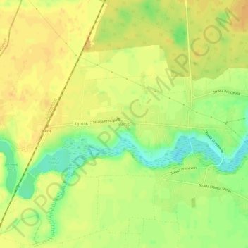 Periș topographic map, elevation, terrain