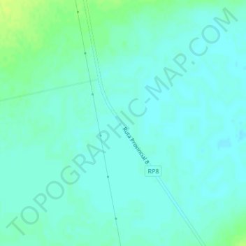 Los Barreales topographic map, elevation, terrain