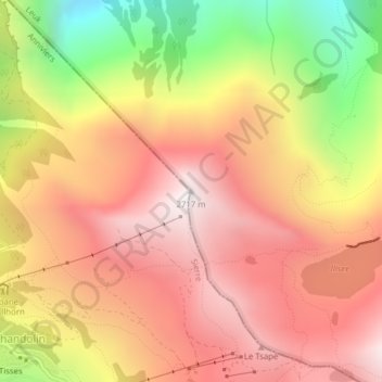 Le Cornier topographic map, elevation, terrain