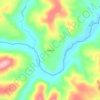 Atabaia topographic map, elevation, terrain