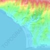 Buarcos topographic map, elevation, terrain