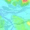 Confluencia topographic map, elevation, terrain
