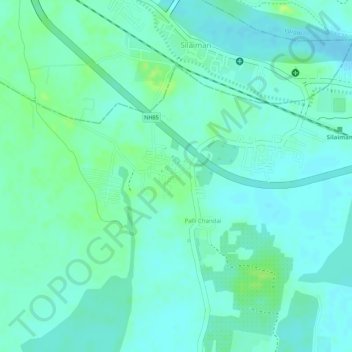 Keeladi topographic map, elevation, terrain