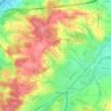 Holzing topographic map, elevation, terrain