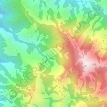 Los Naranjos topographic map, elevation, terrain
