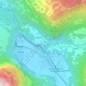 Spis topographic map, elevation, terrain