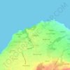 Roaches topographic map, elevation, terrain