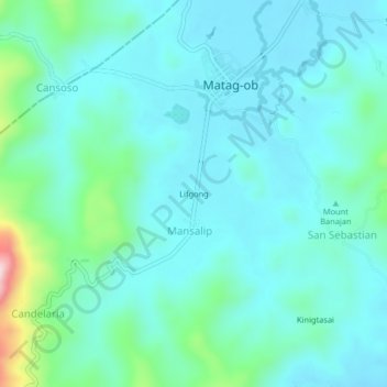 Lifgong topographic map, elevation, terrain