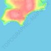Frower Point topographic map, elevation, terrain