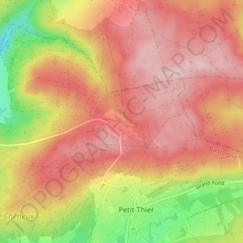 Mont-le-Soie topographic map, elevation, terrain