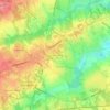 Coventry Woods topographic map, elevation, terrain