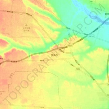 Ligao topographic map, elevation, terrain