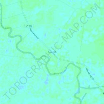Rose Hill topographic map, elevation, terrain