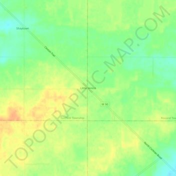 Little Venice topographic map, elevation, terrain